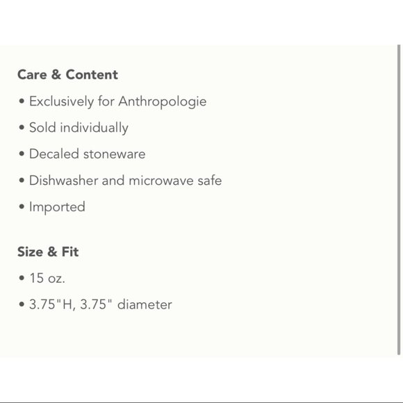 ANTHROPOLOGIE Carole Akins Boris Furry Friends Mug - Picture 7 of 7